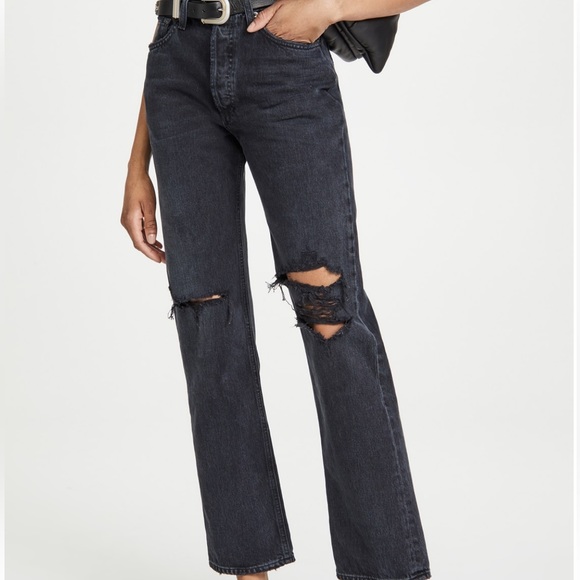 Agolde Lana Mid Rise Straight